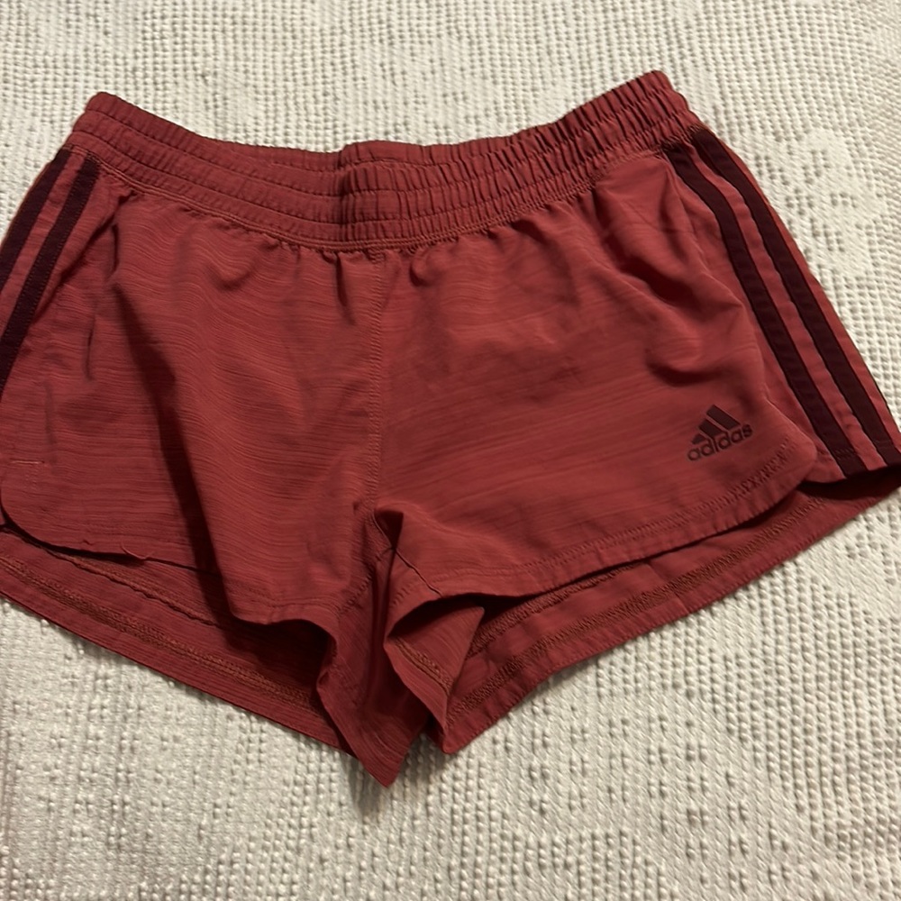 Pink adidas shorts